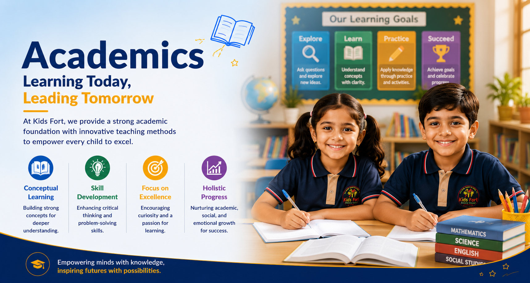 Academics at Kidsfort Primary School — Learning Today, Leading Tomorrow